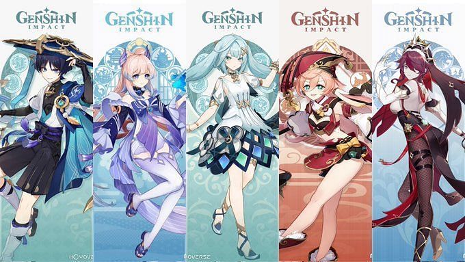 Genshin Impact 3.8 banners countdown for Wanderer, Kokomi, Eula, and Klee