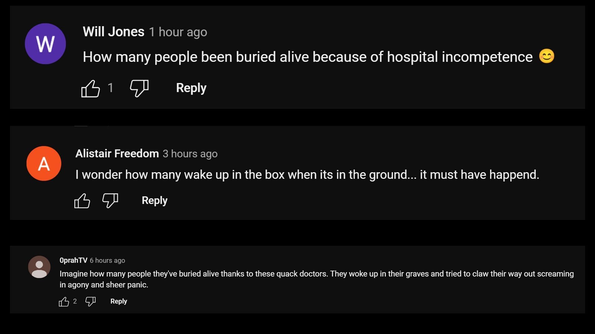 Youtube comments discussed the frequency of recurrence of such a situation (Image via Youtube)