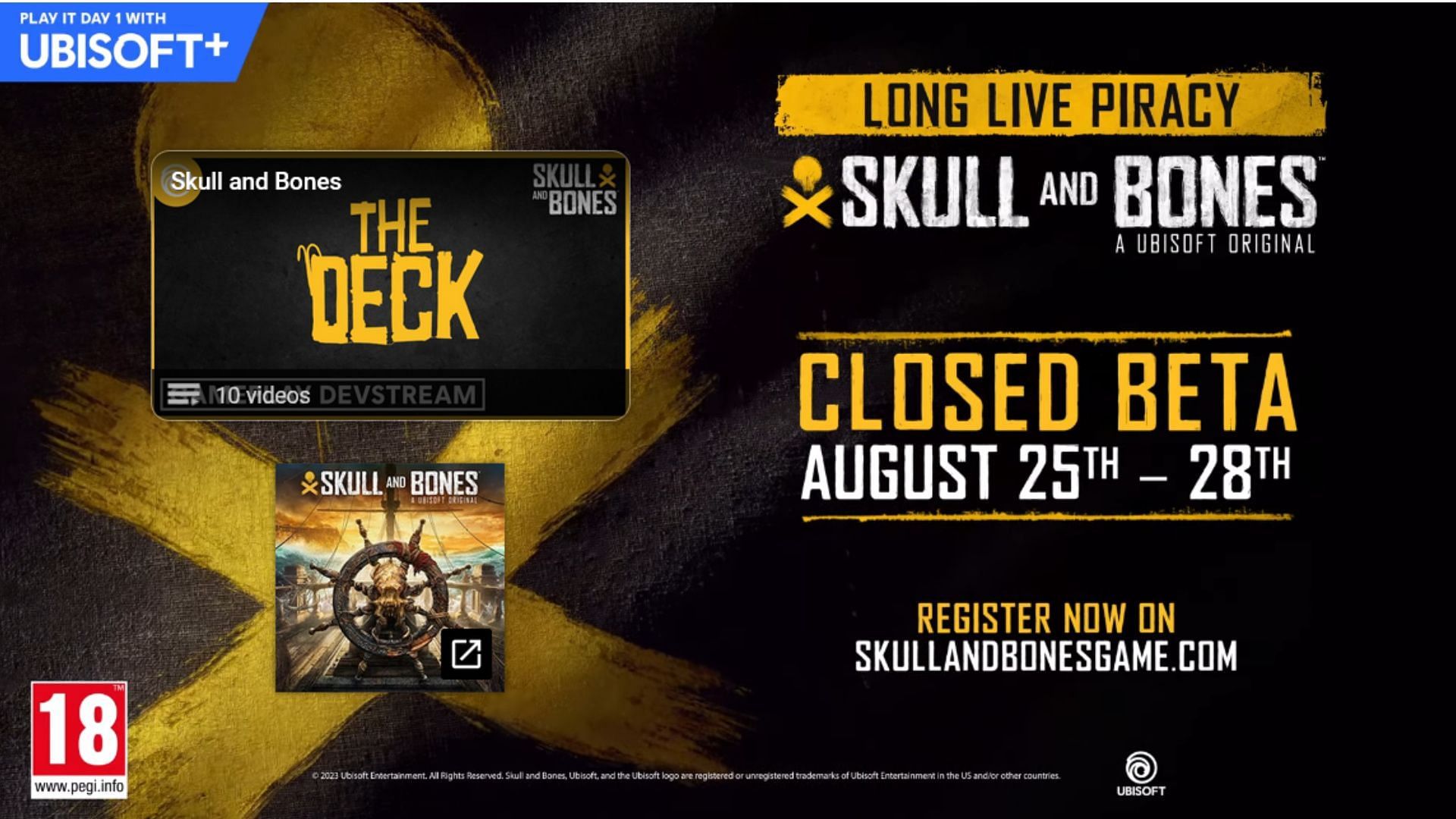 Skull & Bones closed beta dates announced at Ubisoft Forward 2023