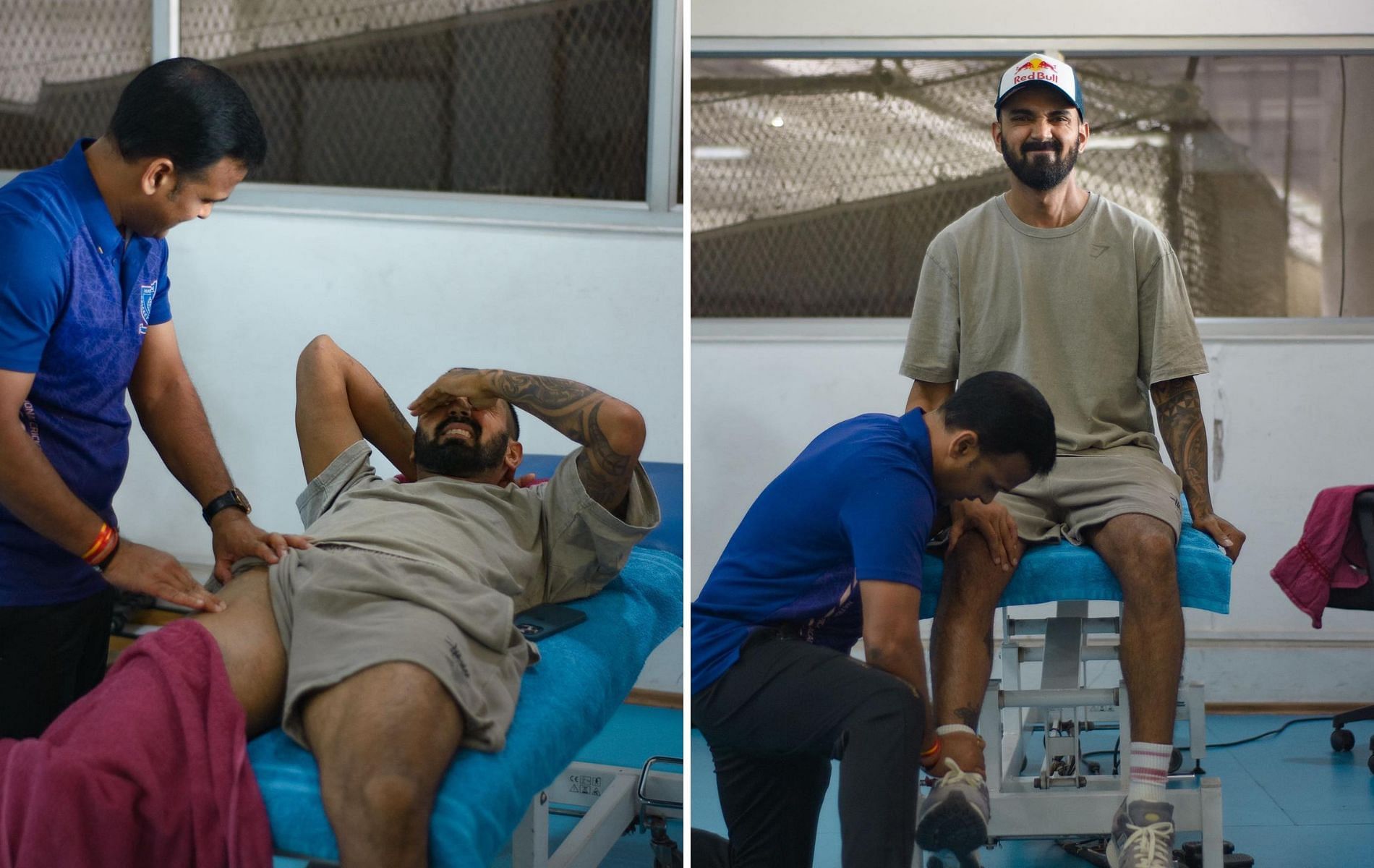 KL Rahul sustained a thigh injury in IPL 2023. (Pics: Instagram)