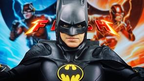 Michael Keaton's Bruce Wayne sports a burly beard in The Flash