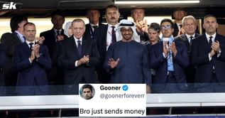 “Looking like Robert Downey Jr,” “Bro just sends money” - Fans react hilariously as Manchester City owner Sheikh Mansour attends UCL final