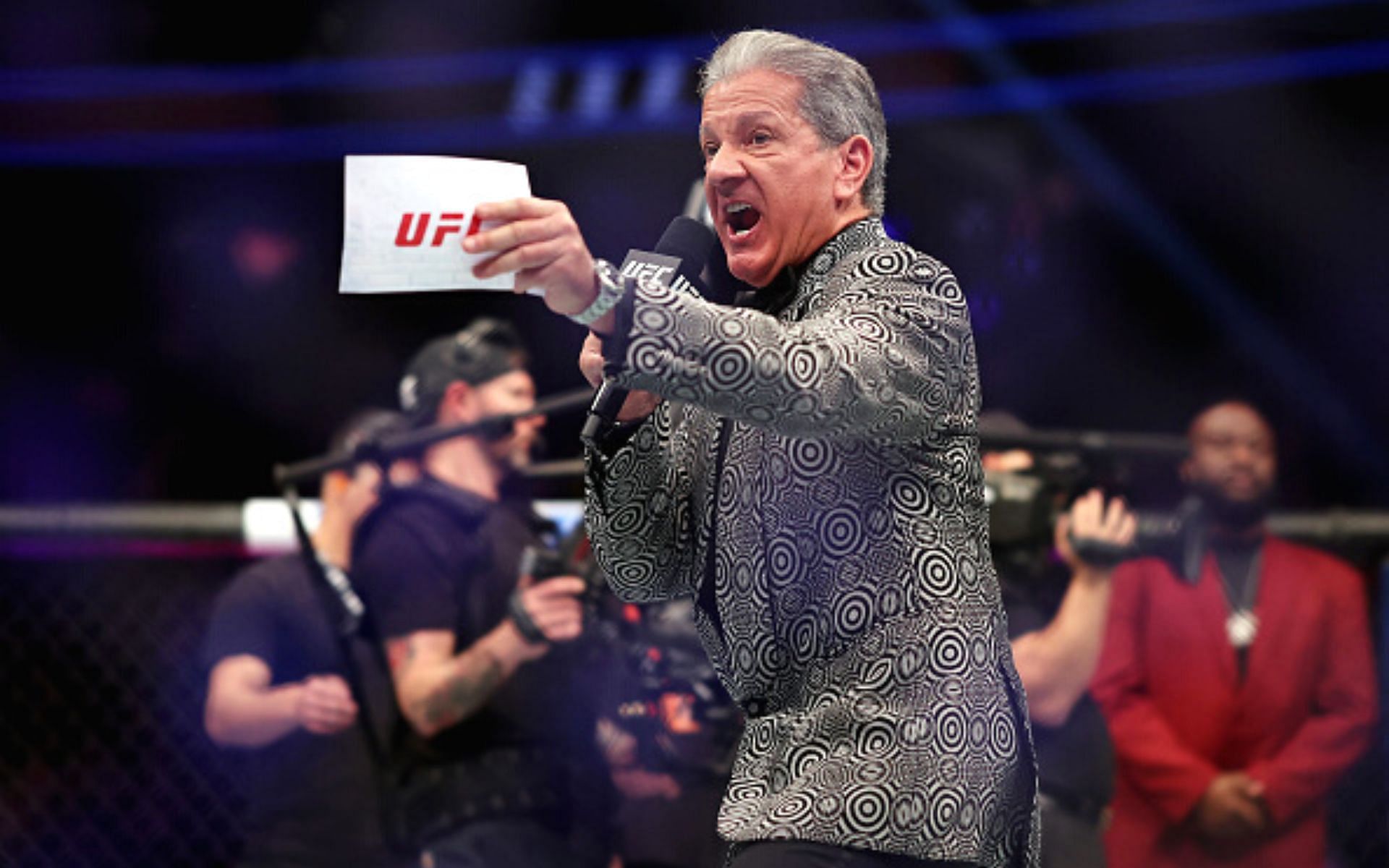 UFC Fight Night - Bruce Buffer [Image courtesy: Getty]