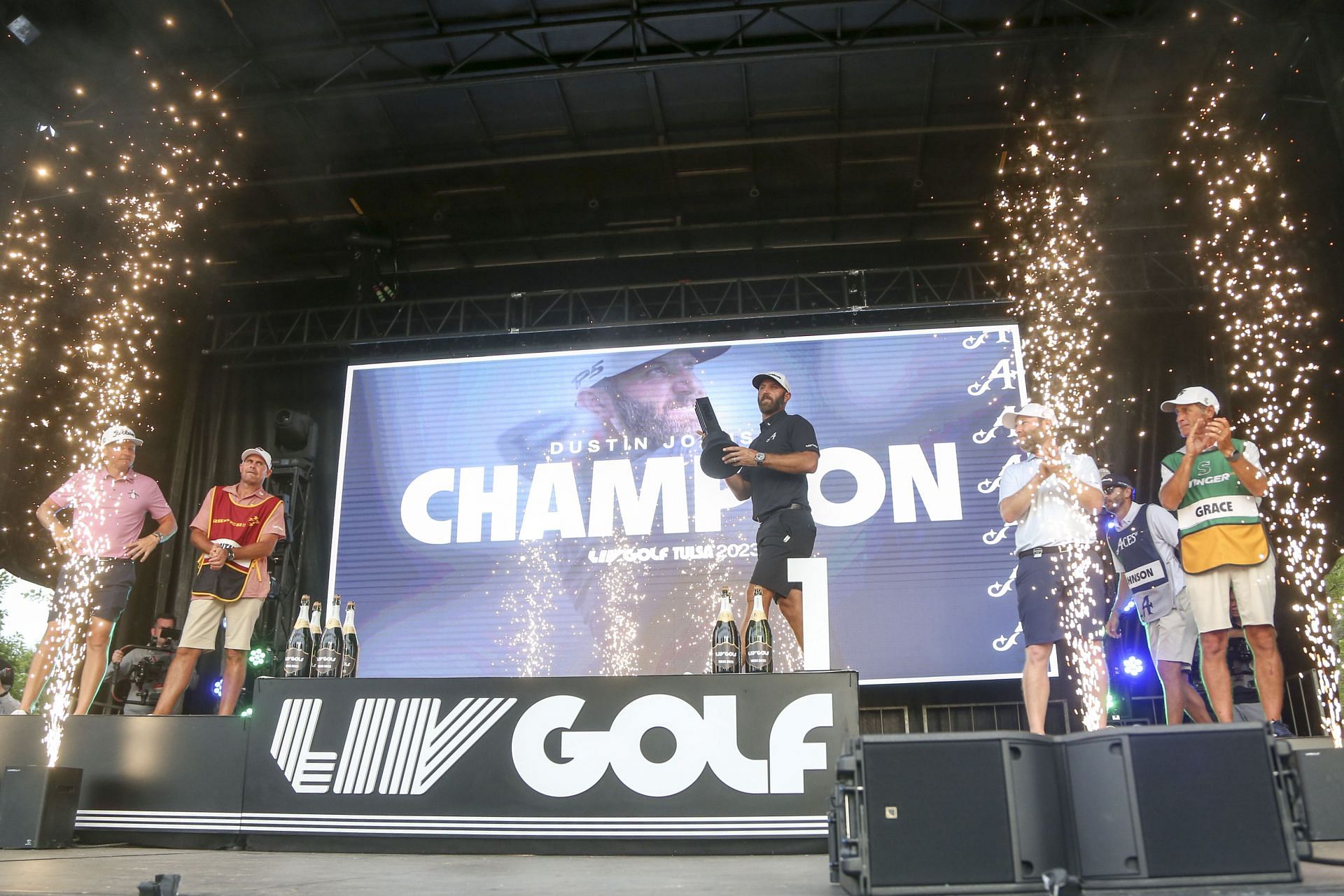 Dustin Johnson at the LIV Golf Tulsa (via Getty Images)