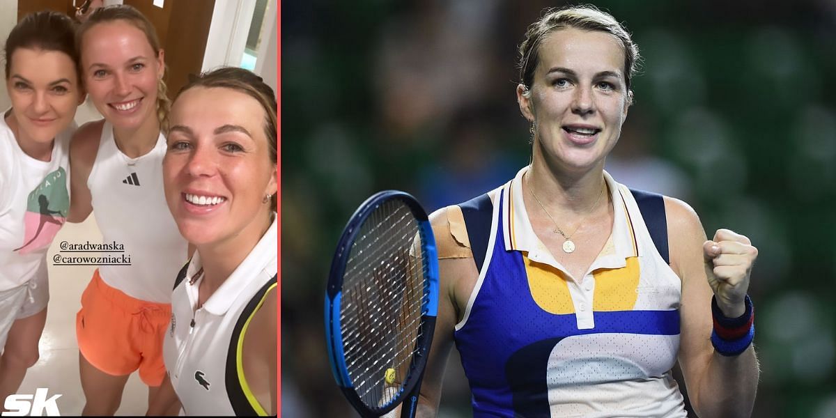 Anastasia Pavlyuchenkova has mini-reunion with Caroline Wozniacki &amp; Agnieszka Radwanska at French Open 2023