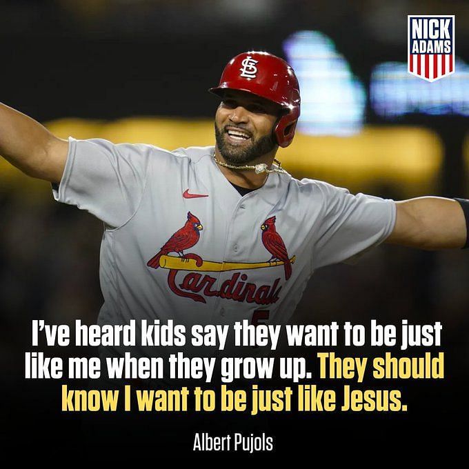 Baseball star Pujols says he's 100% committed to Jesus