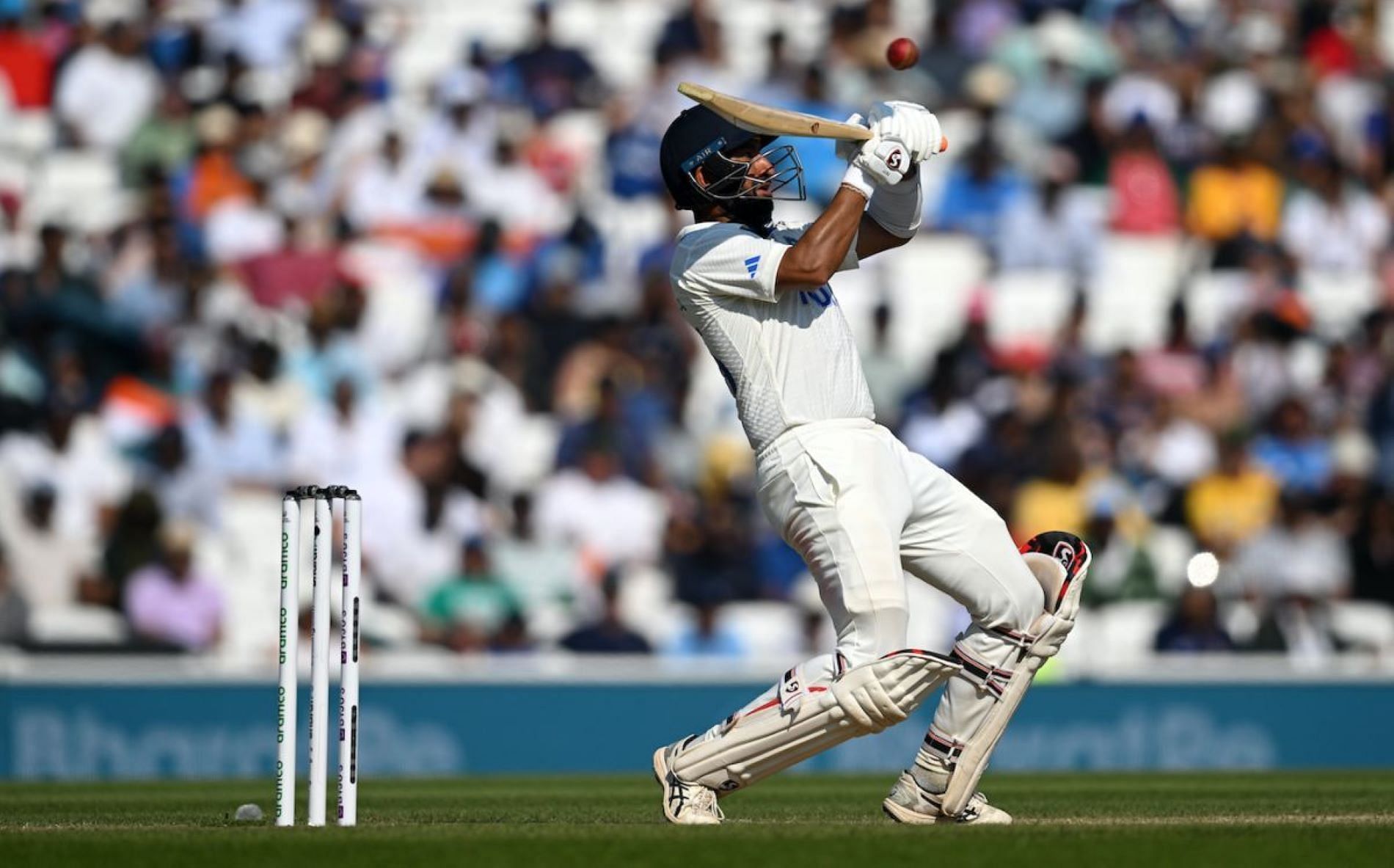 Pujara attempted an uncharacteristic ramp shot to lose his wicket on day 4 of the WTC final