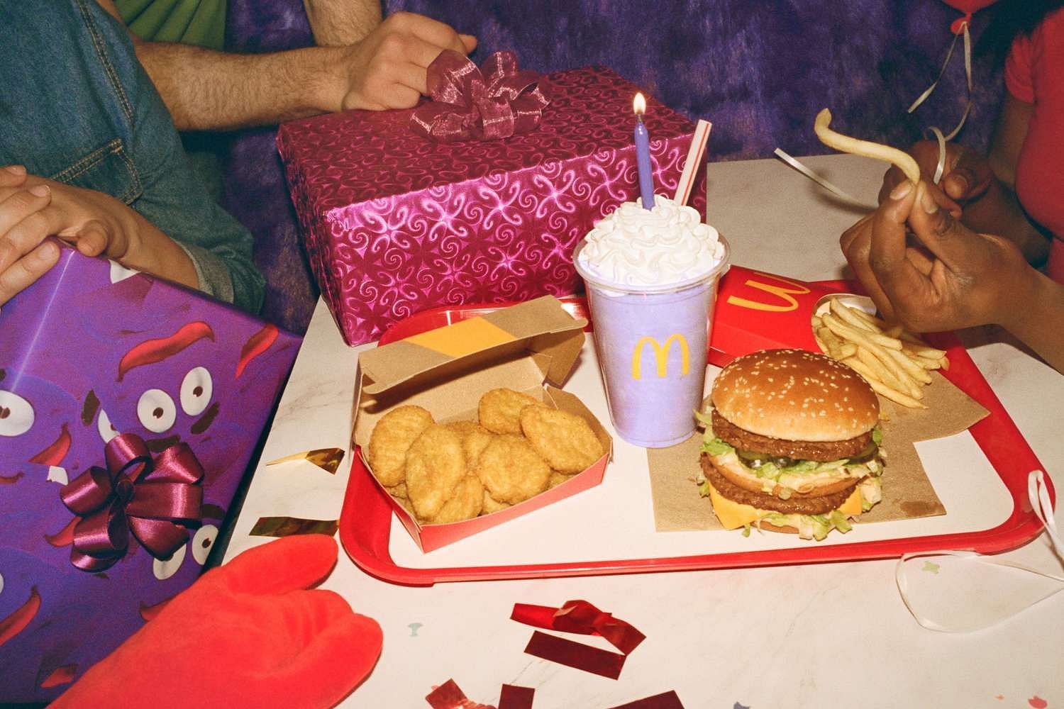 The Grimace Shake, a purple milkshake, has been enthusiastically embraced by Gen Z TikTokers. (COURTESY OF MCDONALD