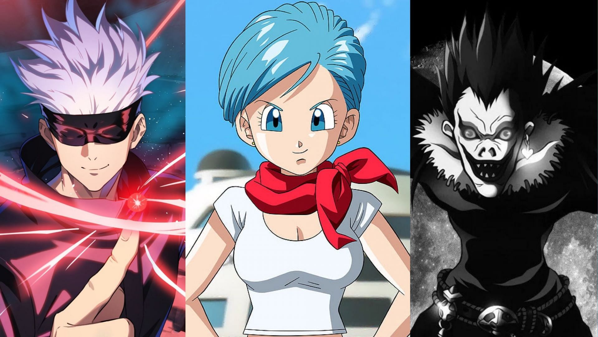 Satoru Gojo, Ryuk, Bulma, (Image via Sportskeeda)