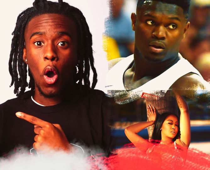YouTuber Kai Cenat responds to adult actress' tweet calling Zion Williamson 'jealous' for sitting with rappers