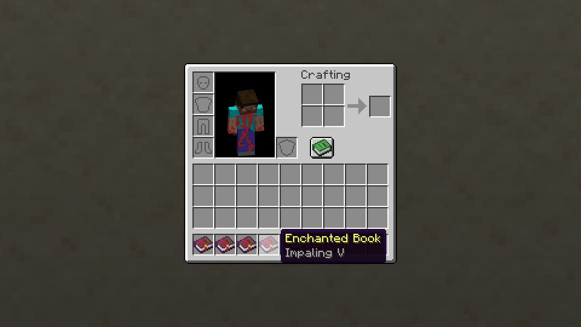 Impaling enchantment book in Minecraft 1.20 (Image via Mojang)