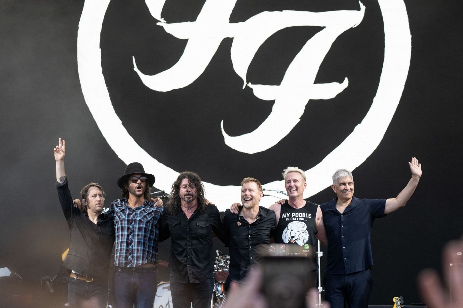  Foo Fighters perform on The Pyramid Stage at Day 3 of Glastonbury Festival 2023 on June 23, 2023 in Glastonbury, England. (Image via Getty Images)