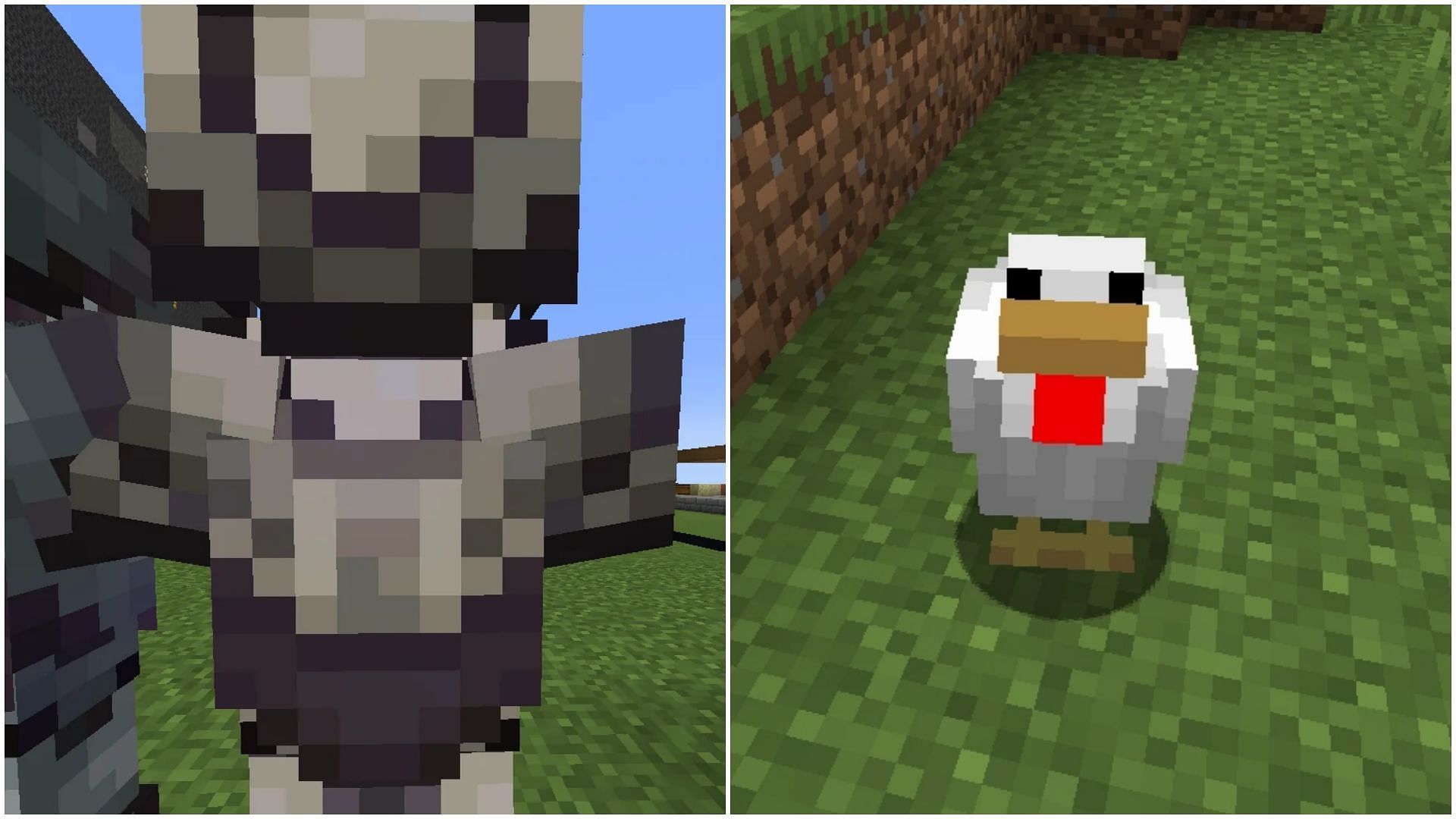 Minecraft Redditor discovers how silence armor trim design on chestplate looks like a chicken (Image via Sportskeeda)
