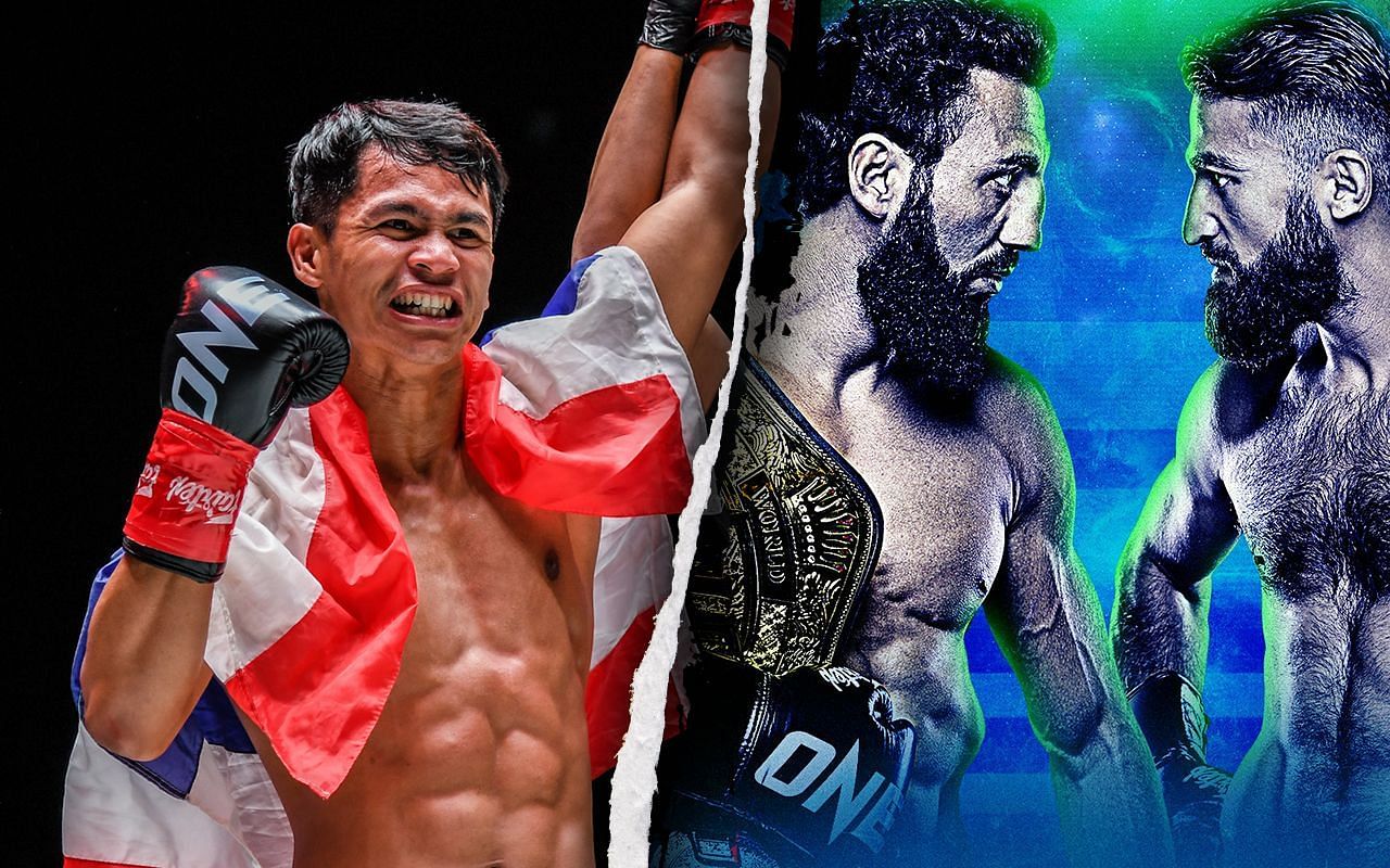 (From left) Superbon Singha Mawynn, Chingiz Allazov, Marat Grigorian. [Image: ONE Championship]