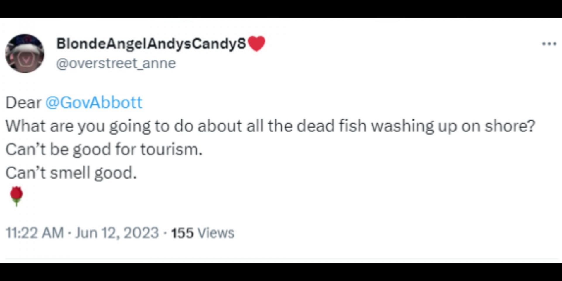 Netizens react to thousands of dead fish along Texas coastlines. (Image via Twitter/@CBS News)