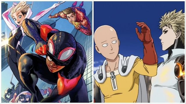 One Punch Man creator's web-woven illustration of Spider-Verse leaves ...