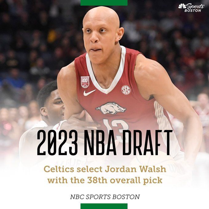 Jordan Walsh selected No. 38 overall in 2023 NBA Draft