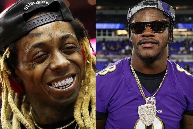 Lil Wayne dropping a Lamar Jackson Madden cover was peak hype mode - “Damn he fast”