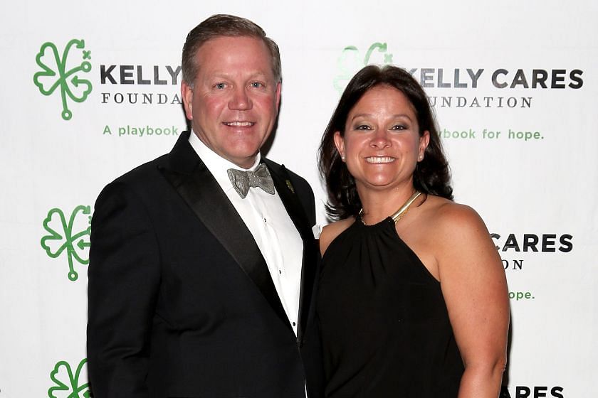 Brian Kelly and his wife, Paqui