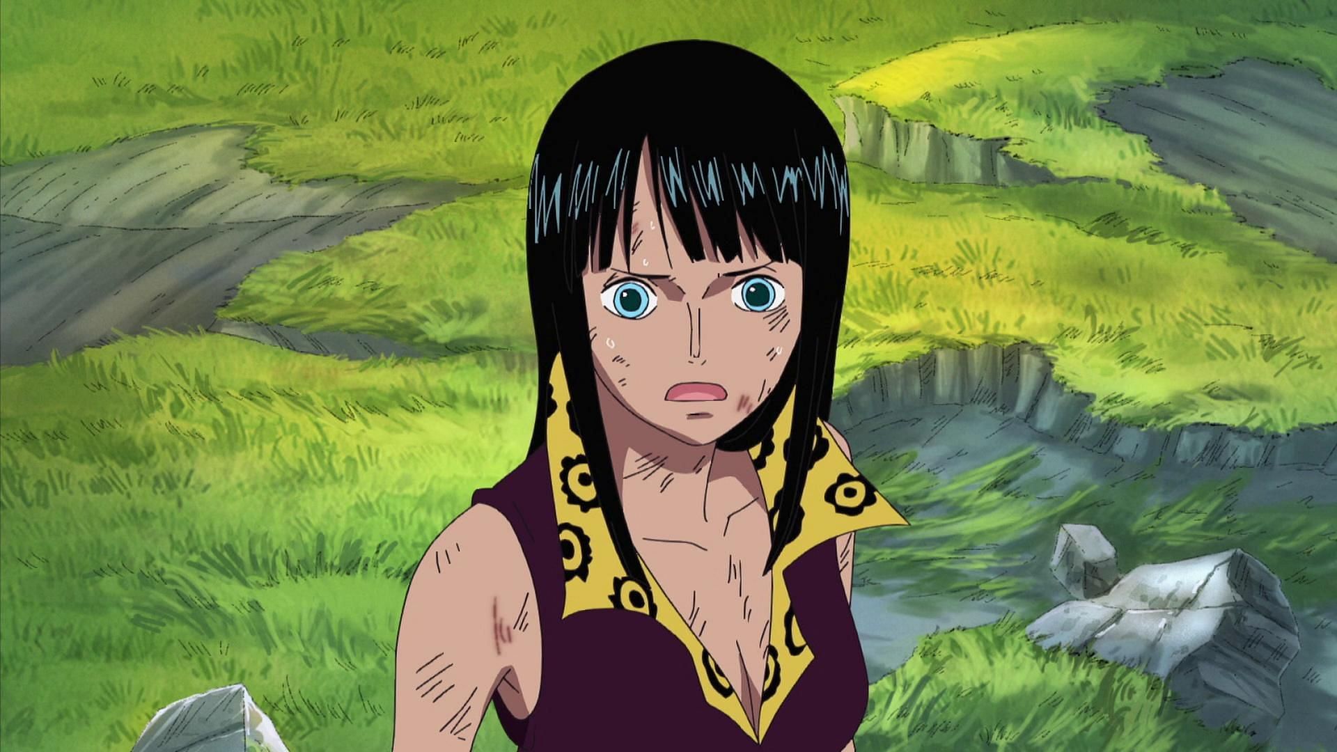 Nico Robin in her Sabaody outfit (Image via Toei Animation, One Piece)