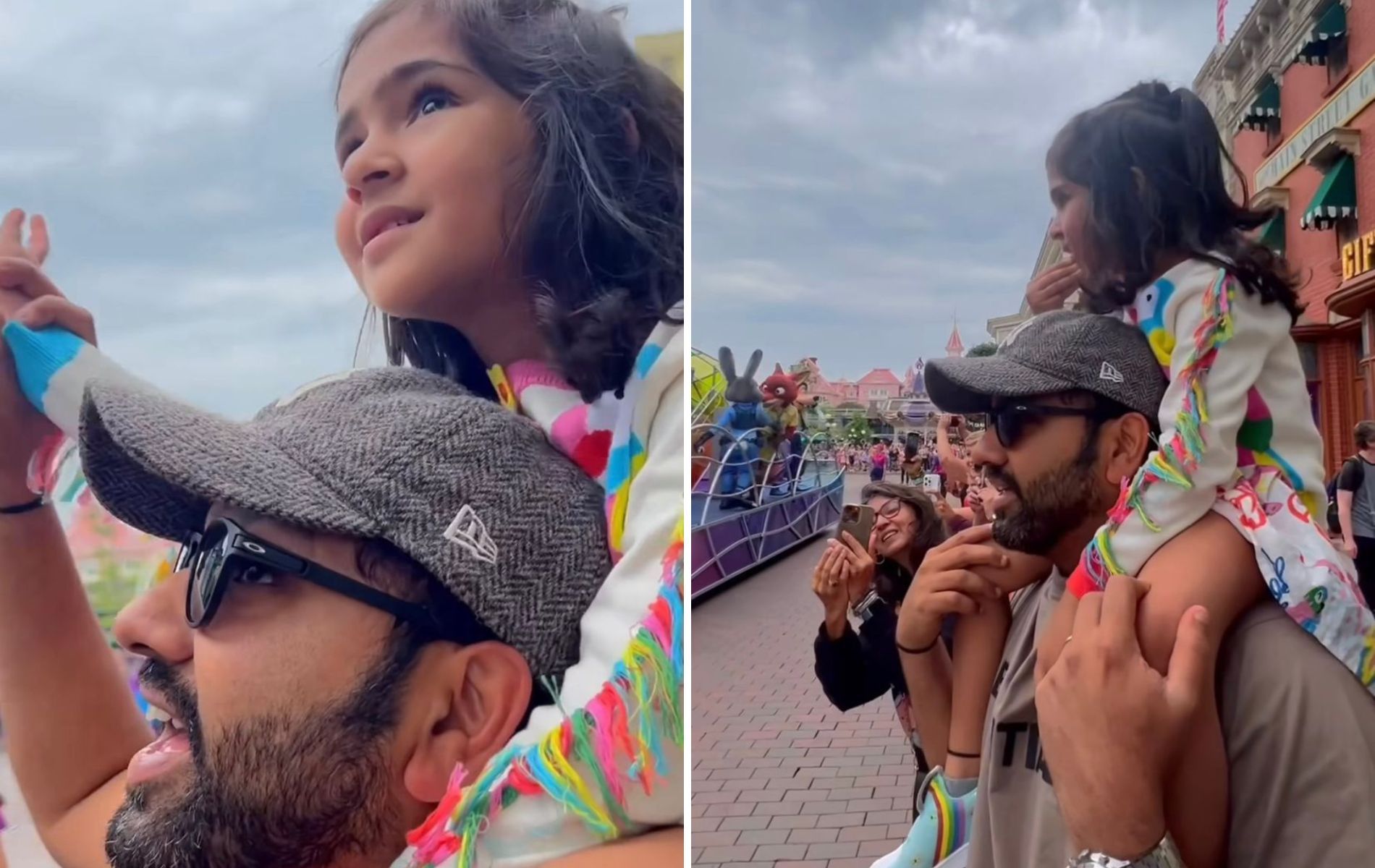 [Watch] Rohit Sharma enjoys a 'magical evening' at Disneyland with family