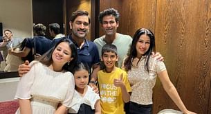 [Pictures] “Get well soon” - Mohammad Kaif reunites with MS Dhoni, clicks family pictures at airport