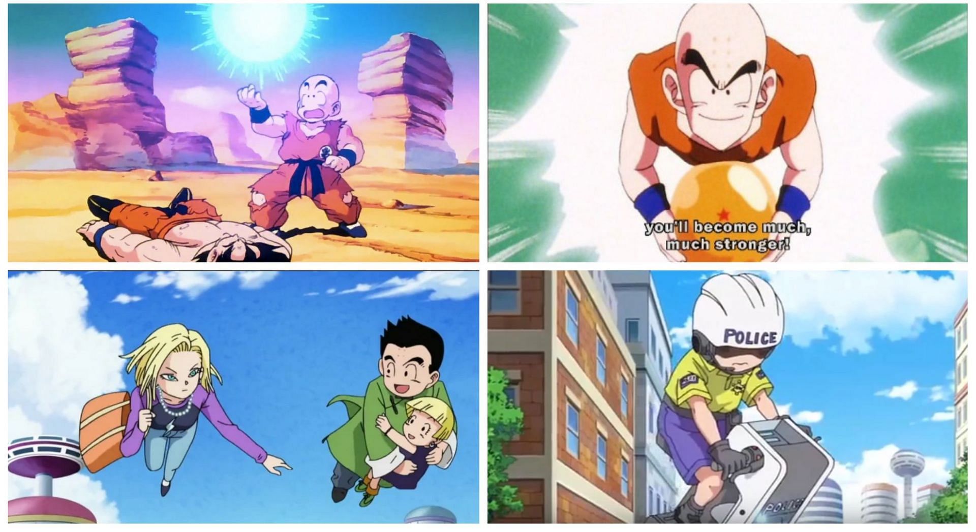 A few moments where Krillin proved himself (Image via Sportskeeda)