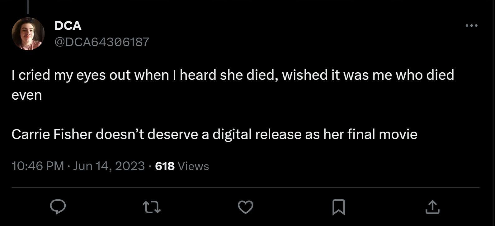 A tweet reply to Discussing Film&#039;s post about Wonderwell&#039;s release (Image via Twitter)