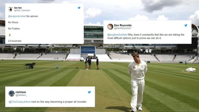 "Root on the way becoming a proper all-rounder" - Fans lash out after England name an all-out seam bowling attack for 2nd Ashes Test