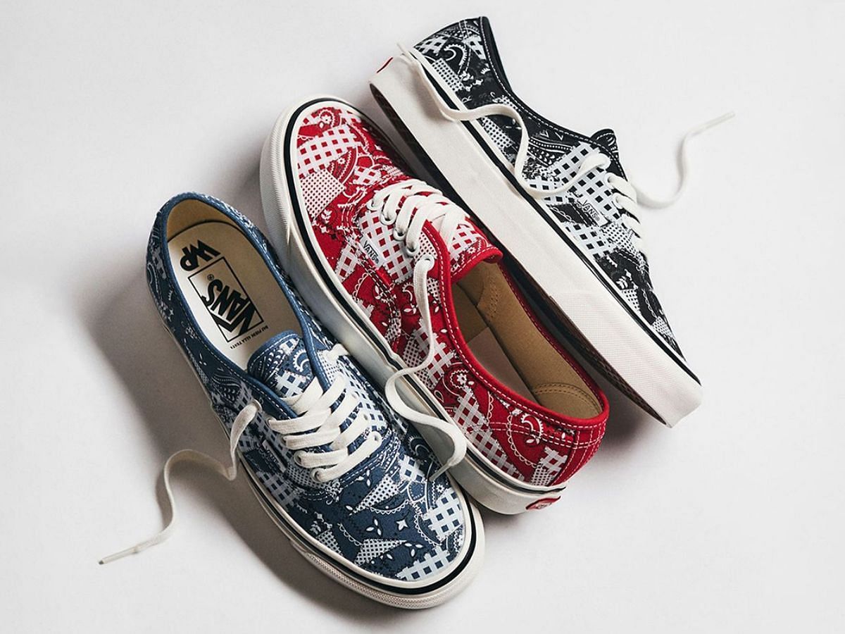 Vans Authentic sneakers (Image via @tensolesdown/Twitter)