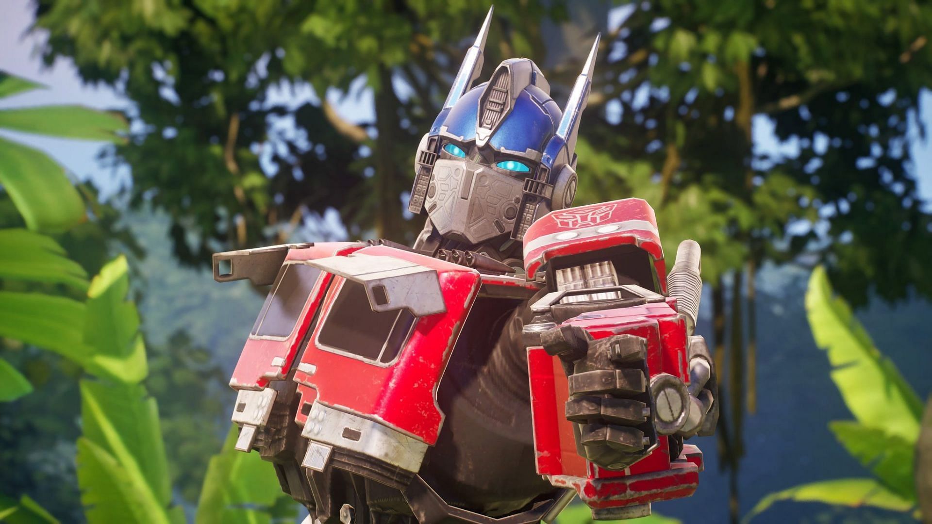 Optimus Prime needs you to be patient while the Fortnite downtime for update v25.10 commences (Image via Twitter/Jokernz_)