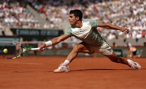 Carlos Alcaraz at the 2023 French Open.