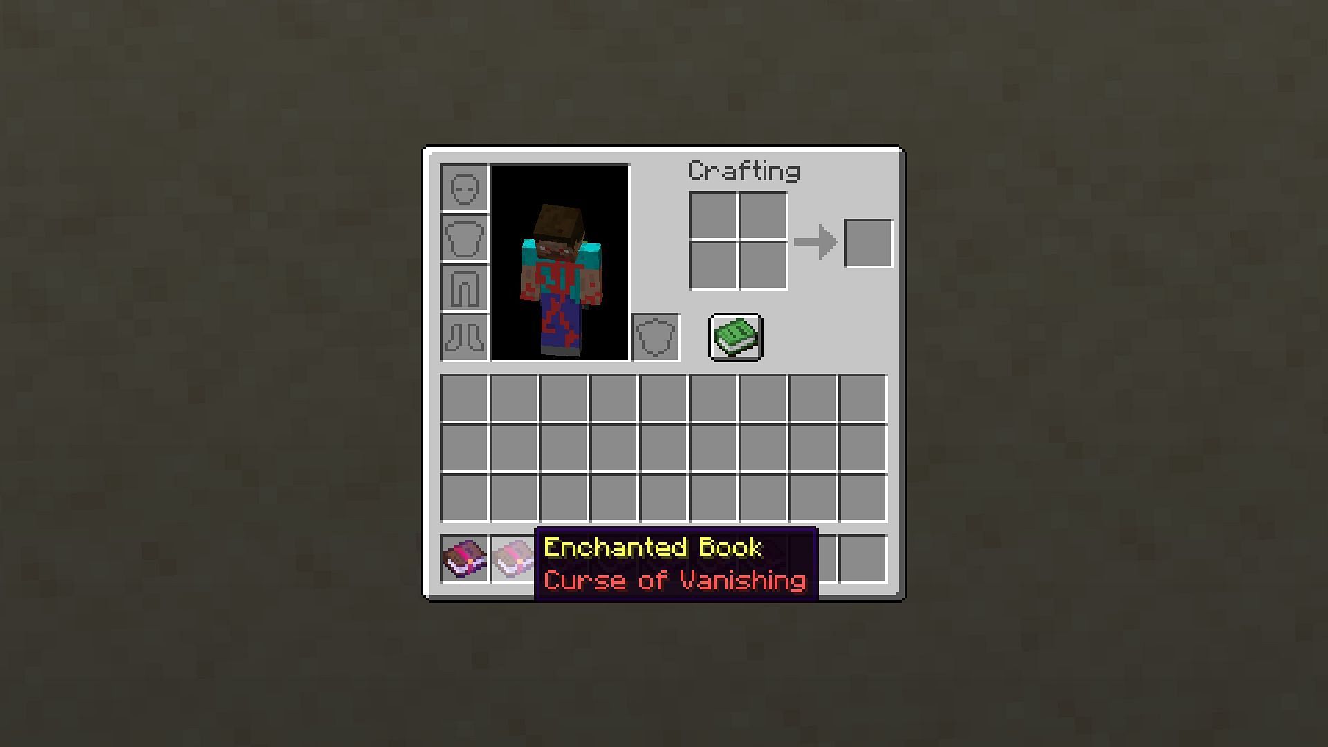 Curse of Vanishing enchantment book in Minecraft 1.20 (Image via Mojang)