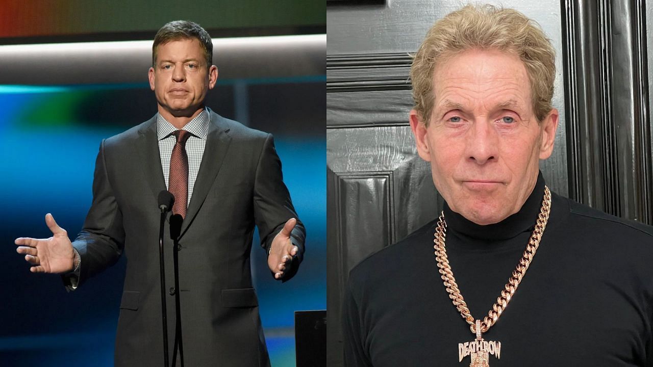 When Skip Bayless first joined Fox Sports, Troy Aikman was unhappy - image credits: Getty for left and Instagram for right