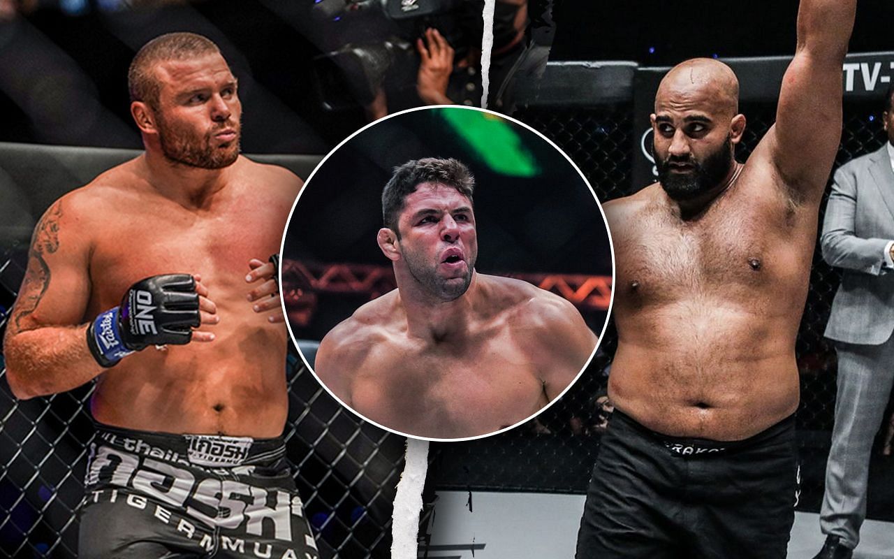 Anatoly Malykhin, Marcus Almeida, and Arjan BhullarPhoto by ONE Championship