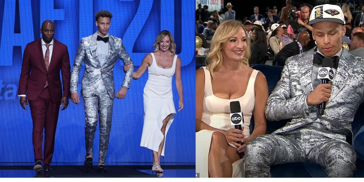 Meet the NBA Draft mom who went viral for her white dress
