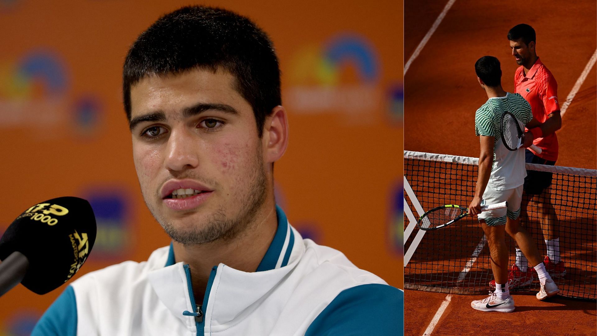 Carlos Alcaraz has defended Novak Djokovic after he was accused of excessive celebrations.