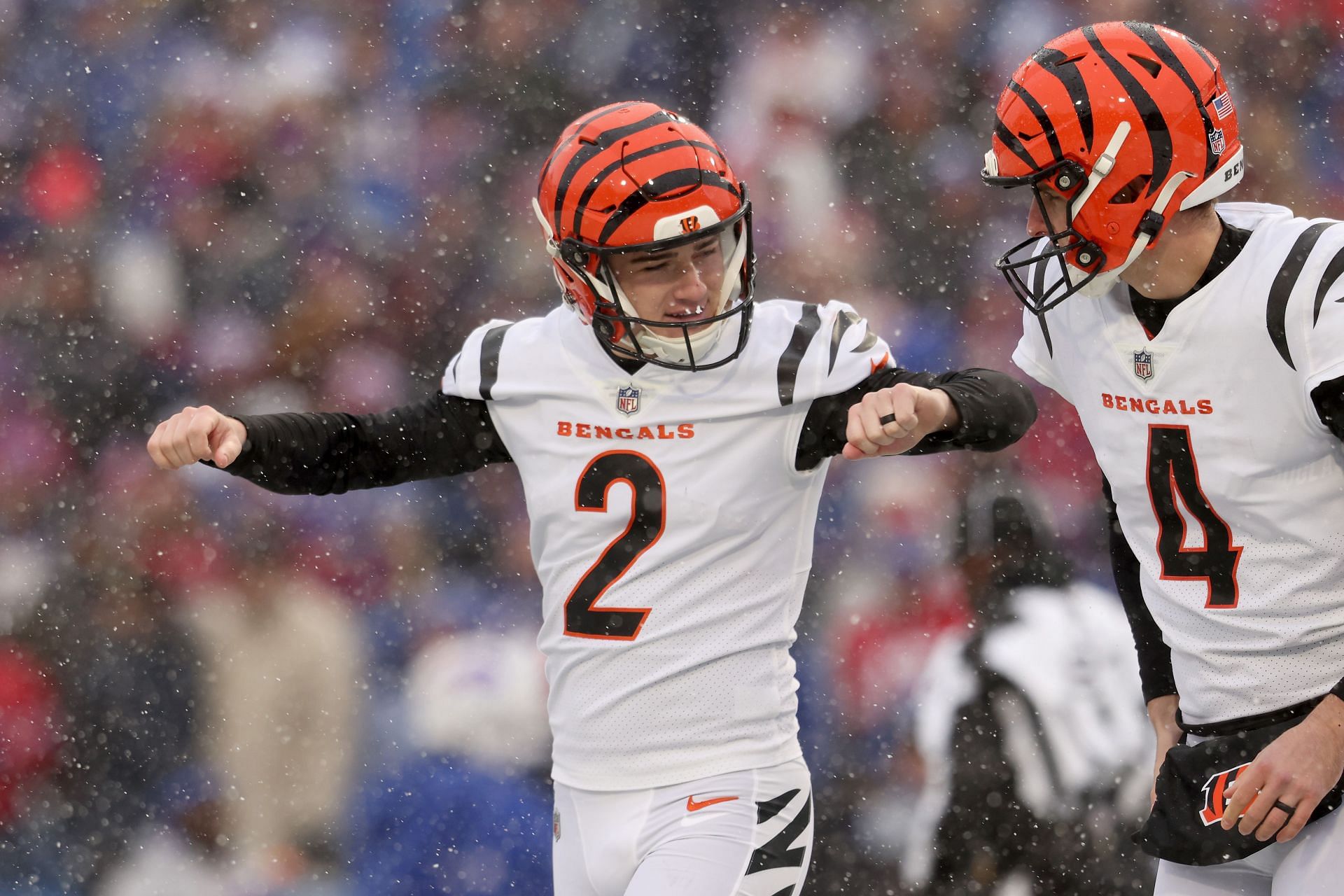 Bengals' kicker Evan McPherson was booming punts in latest