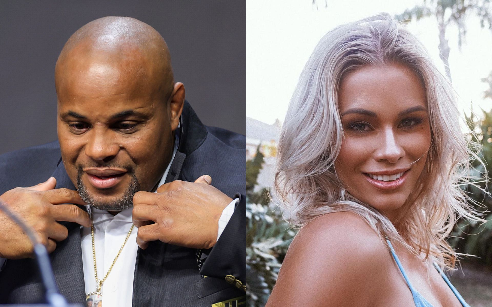 Daniel Cormier (Left), Paige VanZant (Right) [Image courtesy: @paigevanzant on Instagram, Getty]