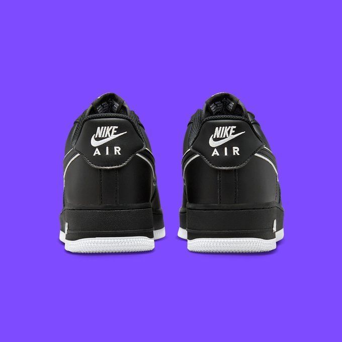 black nike air force one shoes