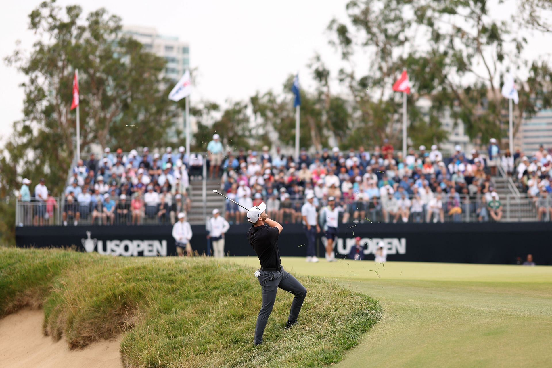 Wyndham Clark at the 2023 U.S. Open Championship - Round Two (Image via Getty).