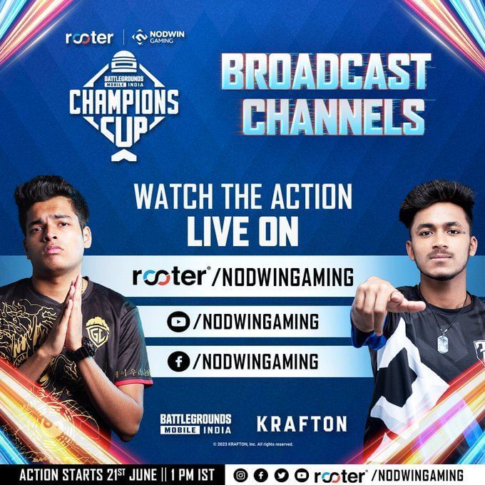 Nodwin BGMI Champions Cup 2023 Invited teams, prize pool, and where to