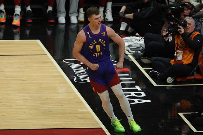 "We took care of business" - Christian Braun says the Nuggets just did their job as they dominate the Heat in Game 3 of the NBA Finals