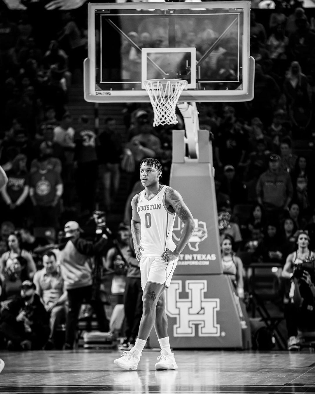 Marcus Sasser during a game for the Houston Cougars. Via Instagram.