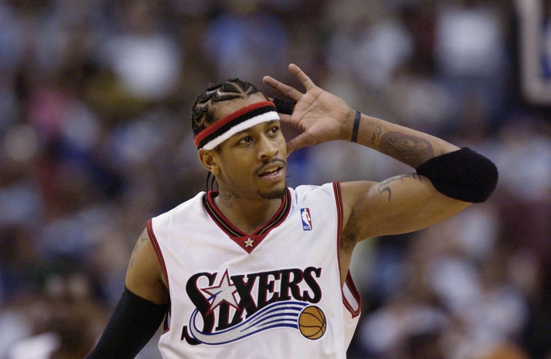 Allen Iverson of the Philadelphia 76ers