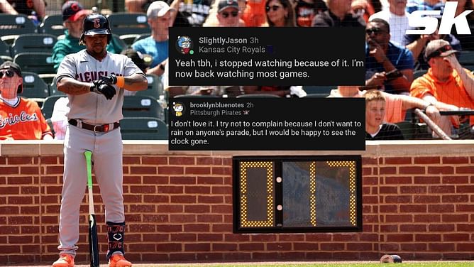 MLB fans still split on the pitch clock two months into the season: "I'm now back watching most games" "I don't love it"