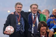 Jose Mourinho (left) celebrates the Champions League final victory over Bayern Munich in 2010.