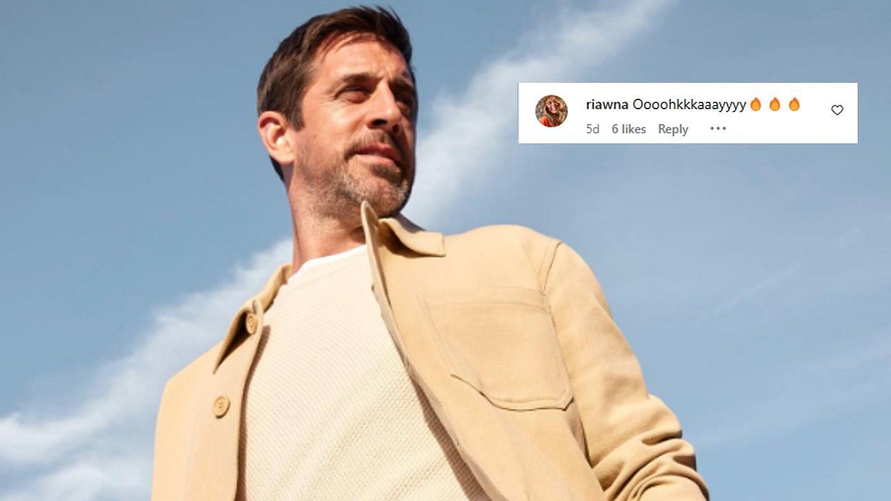 Aaron Rodgers posted a photo on IG for his partnership with a watch brand and it caught the attention of many. 
