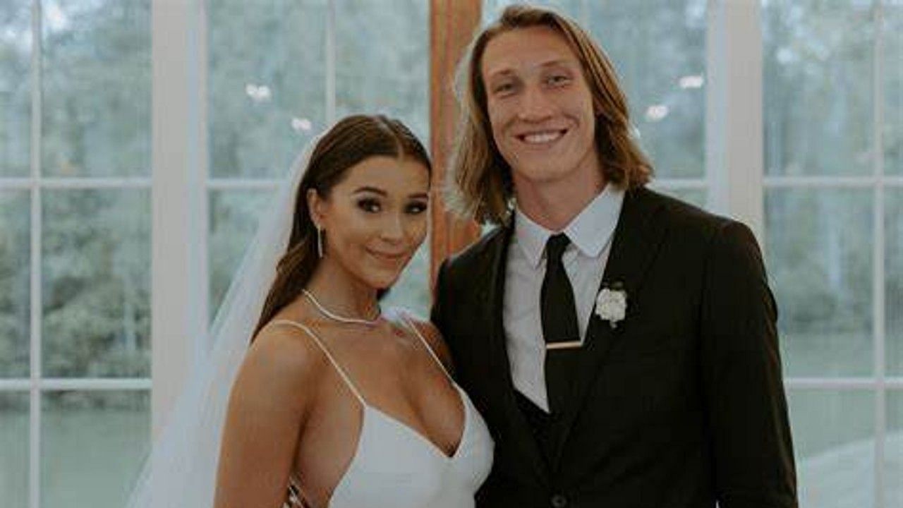 Jacksonville Jaguars quarterback Trevor Lawrence and his wife Marissa spoke about marrying so young. 