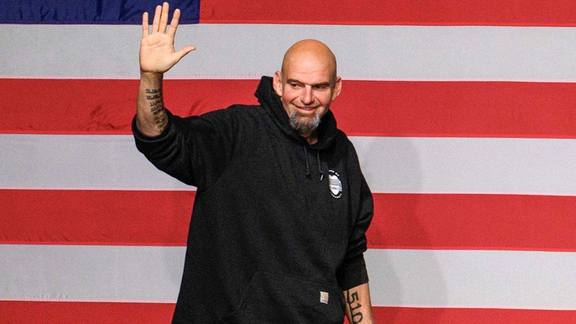 John Fetterman. (Image via Justin Merriman/Getty)